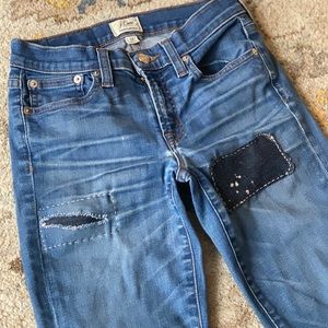 Hand-mended Sashiko distressed jeans 24